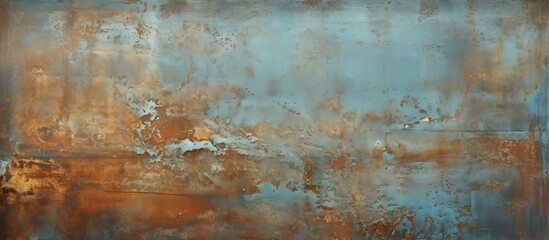 A weathered metallic surface serving as the backdrop for a copy space image