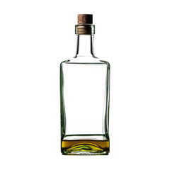 Empty Glass Bottle with Cork Stopper