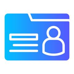 secret folder gradient icon