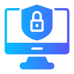 web security gradient icon