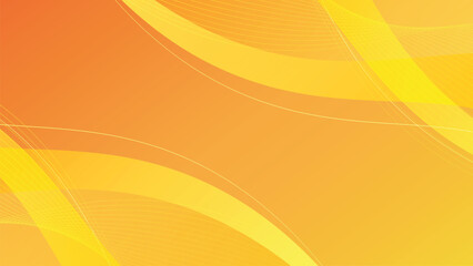 Abstract colorful orange curve background. Vector illustration