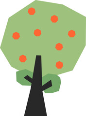 Trees Doodle Illustration Element