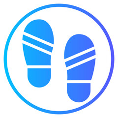 footprint gradient icon