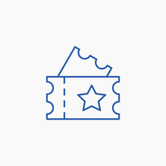 ticket coupon star pass icon