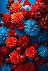 vivid contrast hot cold elements contrasting backgrounds, colorful, vibrant, temperature, dual, balance, harmony, visual, design, presentation