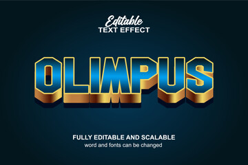 OLIMPUS. 3D EDITABLE TEXT EFFECT VECTOR FILE