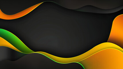Modern flat design - Professional Abstract Gradient Background - with Black, yellow and green