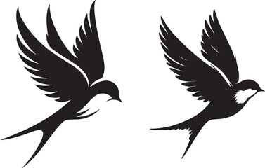 bird  silhouette white background 