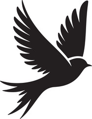 bird  silhouette white background 