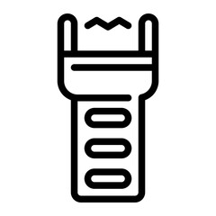 stun gun line icon