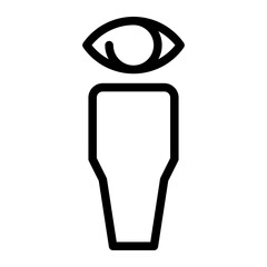 watcher line icon