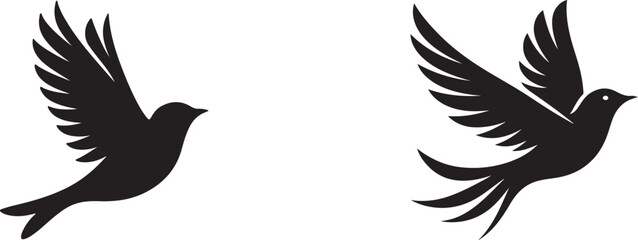  bird  silhouette white background 