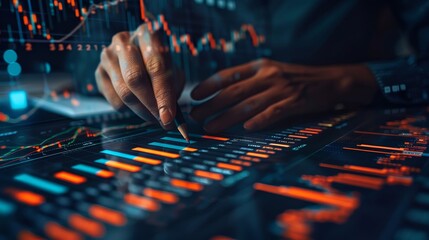 Naklejka premium Stock Market Analysis for Informed Investment Decisions