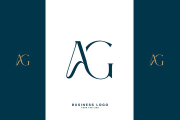 AG, GA, A, G, Abstract Letters Logo Monogram