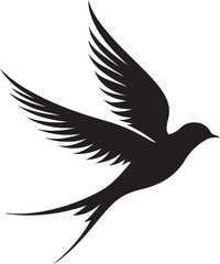  bird  silhouette white background 