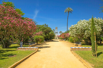 Obraz premium Pathway in a Park in Seville, Spain
