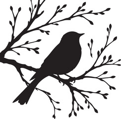 bird  silhouette white background