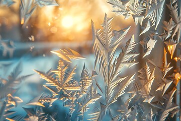 The dynamic formation of frost patterns on a windowpane