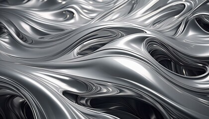 abstract silver liquid metal background