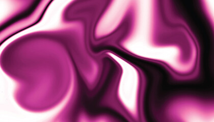 Colorful liquid background. Abstract metallic background with flowing waves. Seamless pattern with pink swirls.