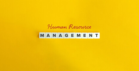 Human Resource (HR) Management Term and Banner.