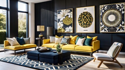 They can actually make the space feel more dynamic and energetic. If you're hesitant to use bold colors on the walls, try incorporating them through textiles, artwork, and accessories. 