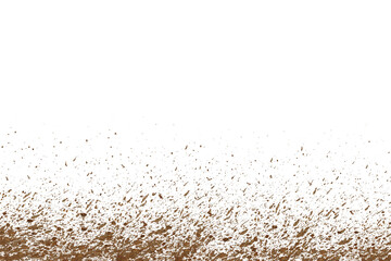 mud splash isolated transparency background.
