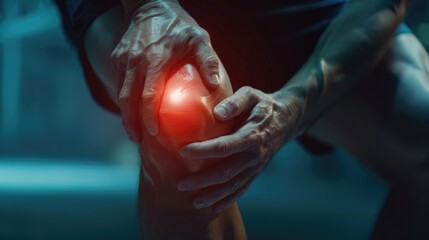 Knee paint, medicine anatomy body tibia accident, health scan treatment red, leg injury care.