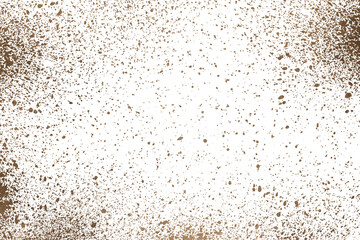 mud splash isolated transparency background.