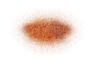 rust isolated transparency background.