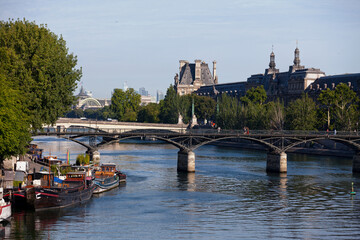 Pont des Arts over the Seine river in Paris