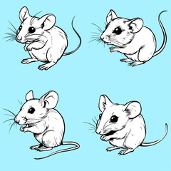 Mouse Vector Art - Adorable Small Animal Illustration for Educational and Decorative Use
