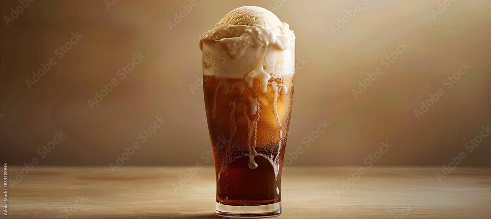 Canvas Prints Root Beer Float with Vanilla Ice Cream