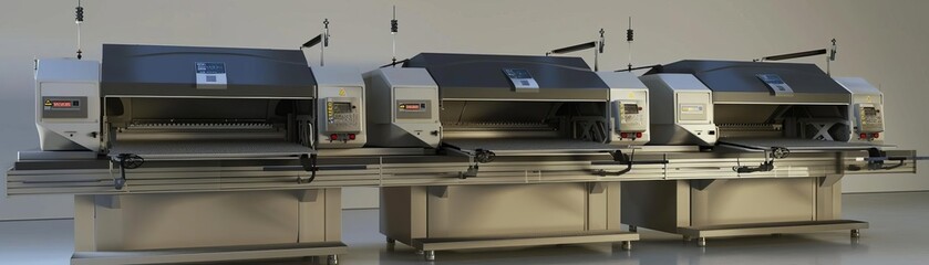 3D model of Industrial ironing machines with large heated surfaces