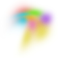 Abstract noise grain colorful gradient transparent background.