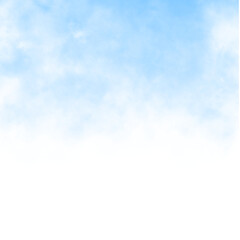 blue sky clouds or fog on transparent backgrounds