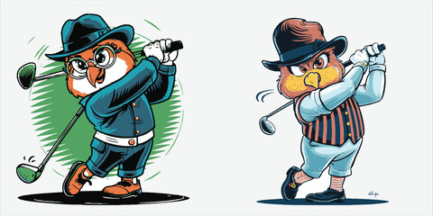 Creating a Sports Cartoon Character Image. Vector Illustration