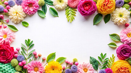 Fototapeta premium Flowers, backgrounds, and congratulation cards for various occasions