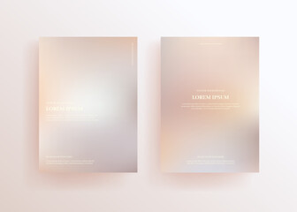 Colorful abstract gradient covers template design set