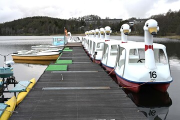 春の女神湖，長野県