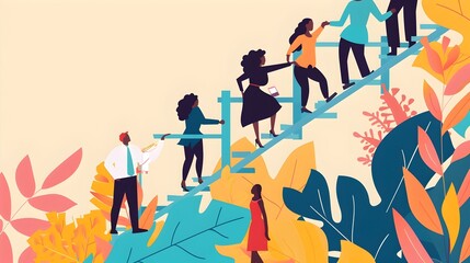 Diverse Individuals Climbing the Corporate Ladder: A Symbol of Governance and Equal Opportunity in