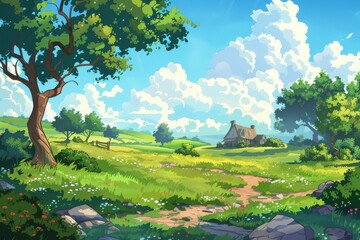 Gentle hills and valleys for soothing animation sequences