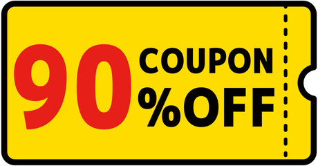 Fototapeta premium シンプルな90％OFFクーポン素材