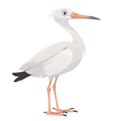 Obraz premium An illustration of a white strok viewed from the side