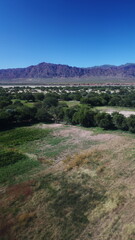 Rural landscape and mountains in northwest Argentina