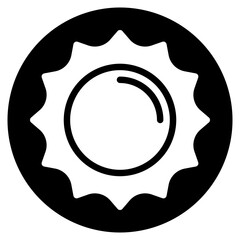 sun glyph icon