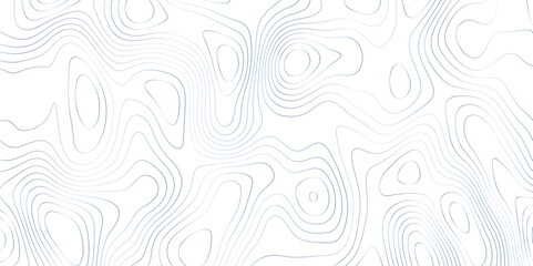 Abstract wavy topographic map. Abstract wavy and curved lines background. Abstract geometric topographic contour map background.