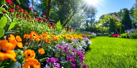 Essential Gardening Tips for Creating and Maintaining a Healthy Garden. Concept Soil preparation, Proper watering, Sunlight exposure, Pest control, Pruning techniques