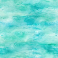 Obraz premium A bright summer day with blue sky and white clouds over the ocean