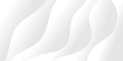 Abstract white paper wave background and abstract gradient and white wave curve lines banner background design. White wave modern abstract background design. space style. white background.
